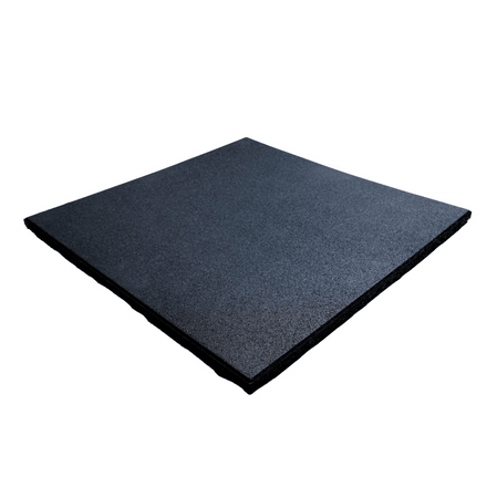 OVERDRIVE Rubber Gym Mat Flooring 500mm x 500mm black tile