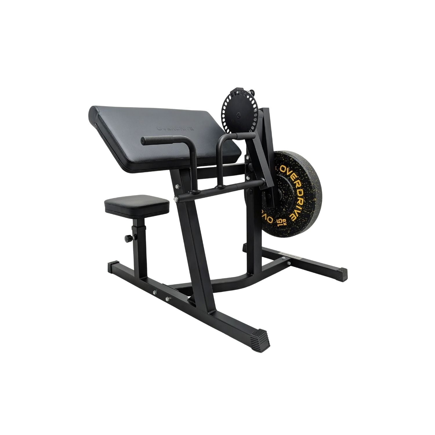 OVERDRIVE  Bicep Curl Machine - Plate Loaded