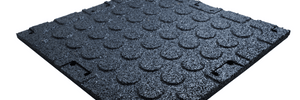 OVERDRIVE Rubber Gym Mat Flooring Black 500MM x 500MM x 20MM – photo 2 of 5