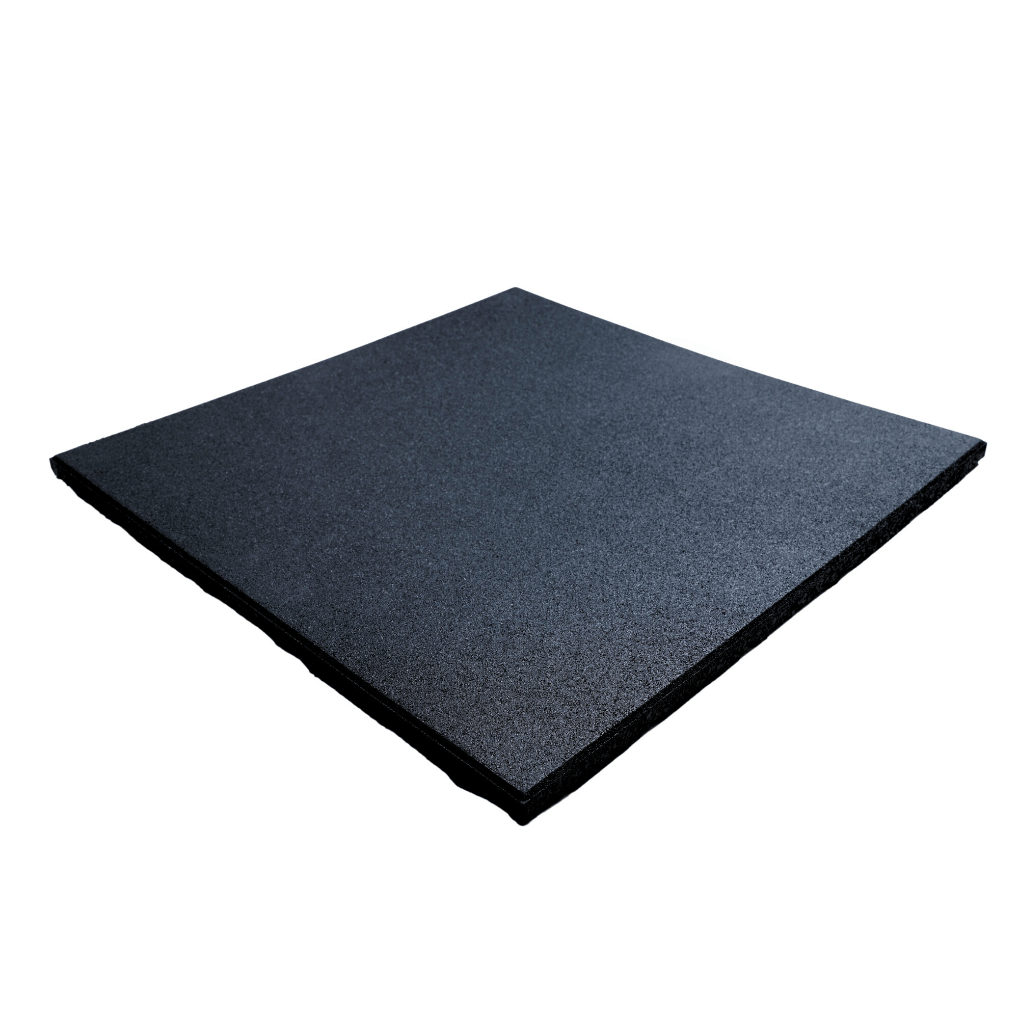OVERDRIVE Rubber Gym Mat Flooring Black 500MM x 500MM x 20MM