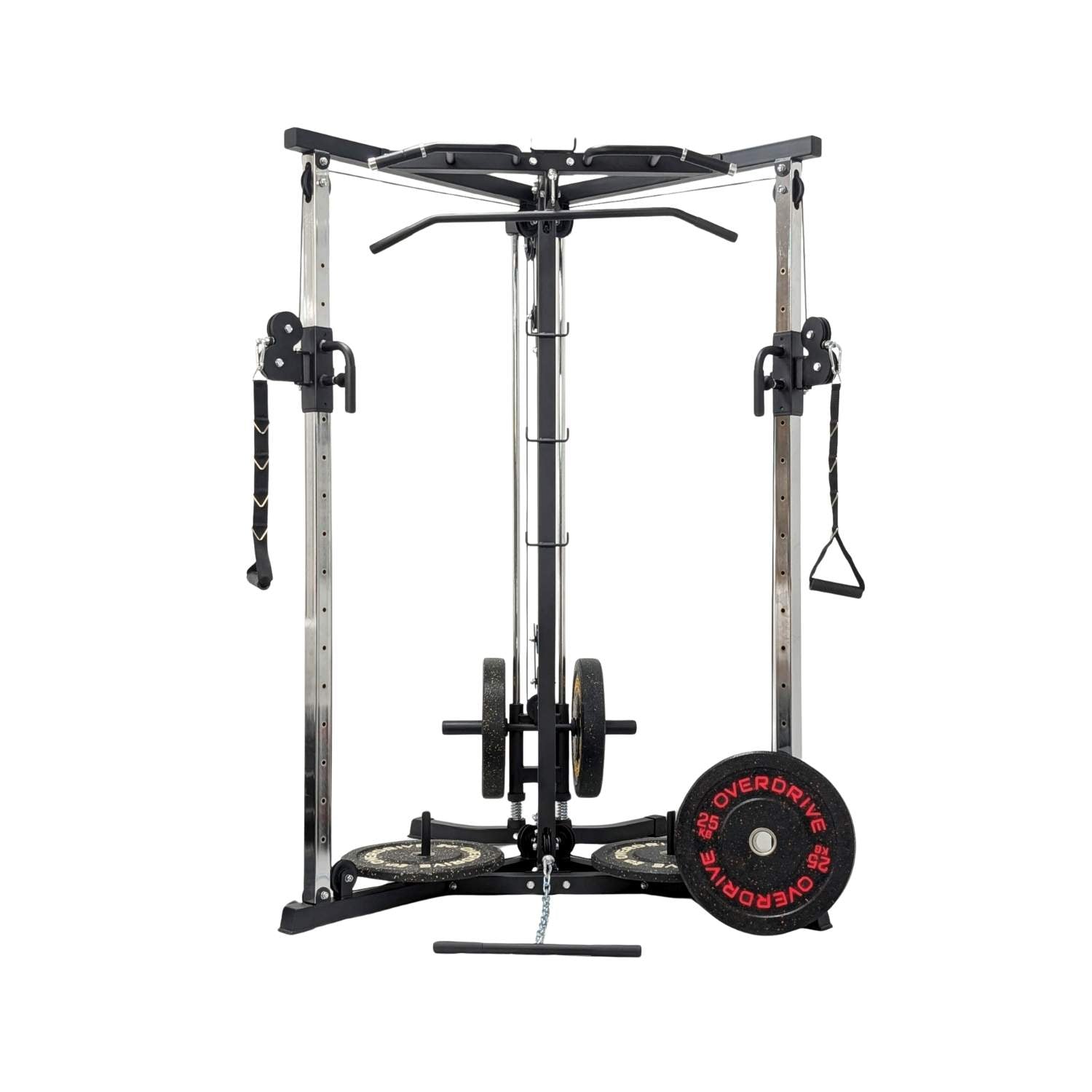 OVERDRIVE Functional Trainer  Dual Pulley Cable Machine - Plate Loaded