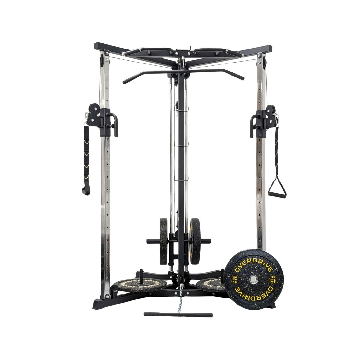 OVERDRIVE Functional Trainer  Dual Pulley Cable Machine - Plate Loaded