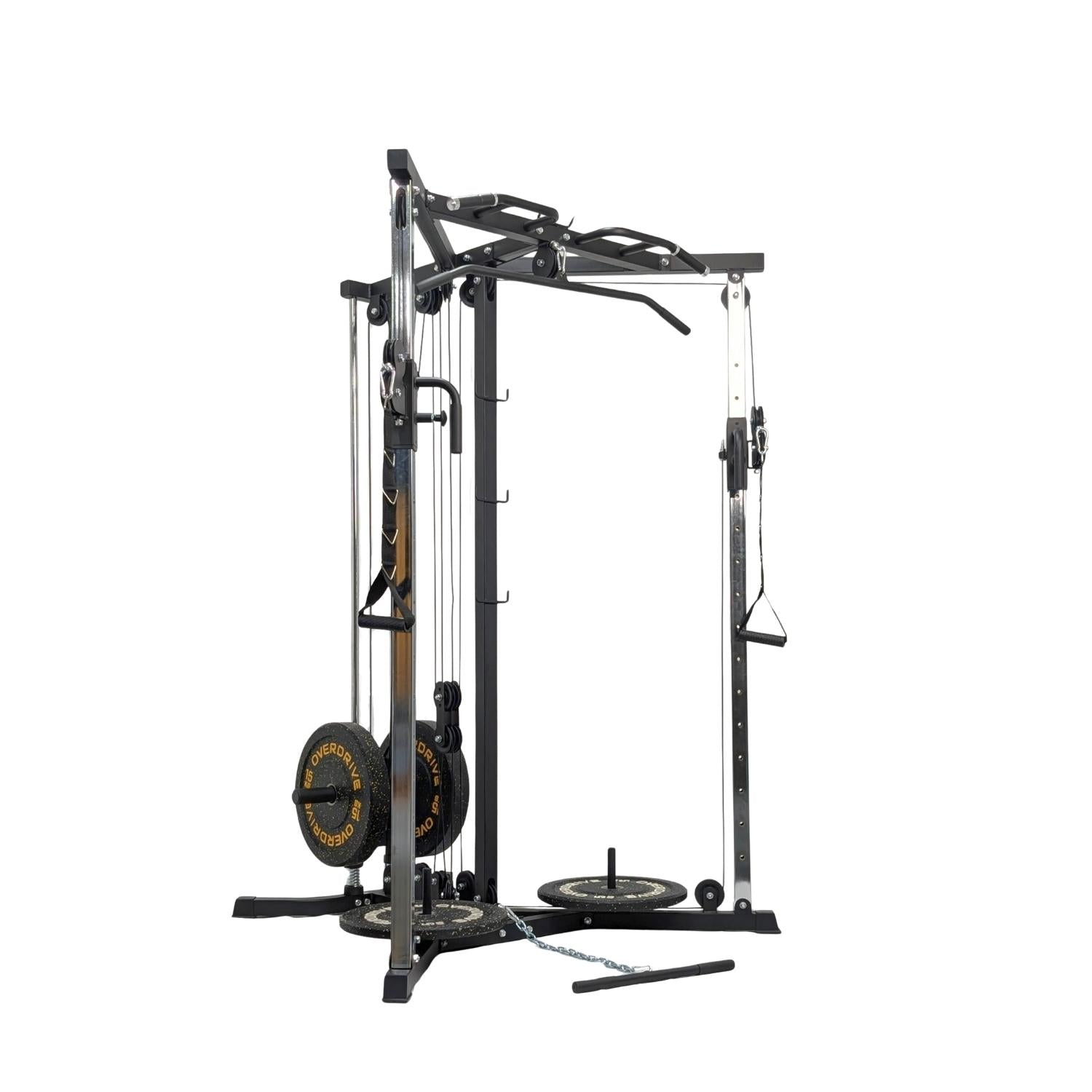 OVERDRIVE Functional Trainer  Dual Pulley Cable Machine - Plate Loaded