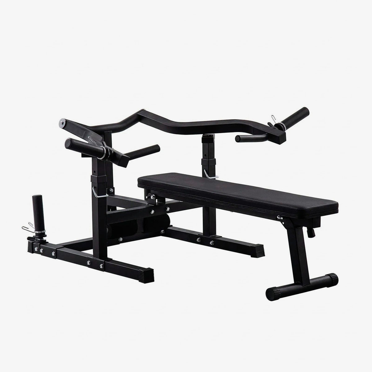 OVERDRIVE adjustable plate-loaded chest press and bench press machine with converging arms