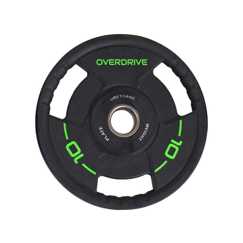 10kg PU Coated Olympic Plates (Pair) Pre-Order Expected August - Overdrive Sports