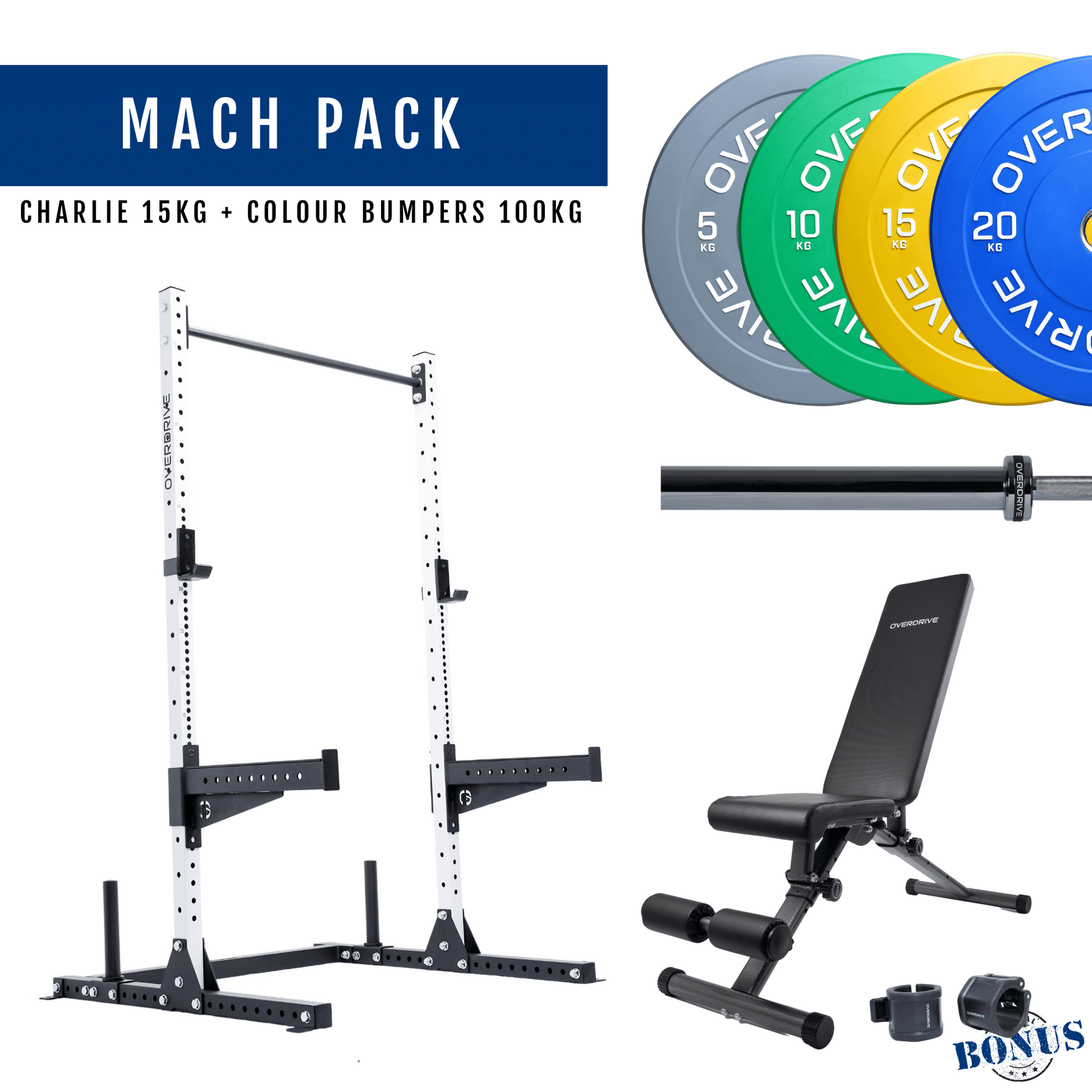 Home Gym Packages - Mach Pack 100kg City Bench