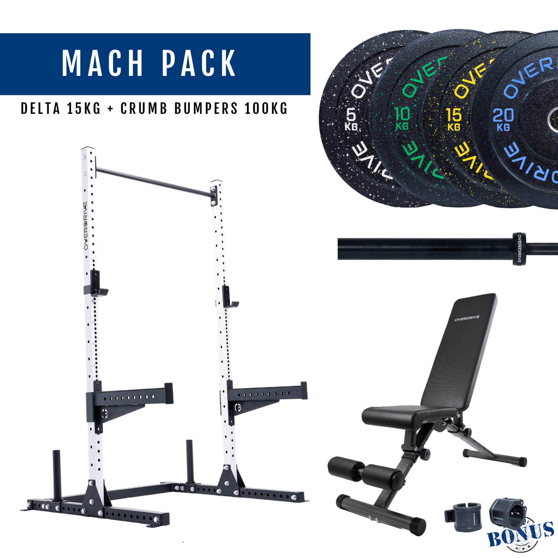 Home Gym Packages - Mach Pack 100kg City Bench