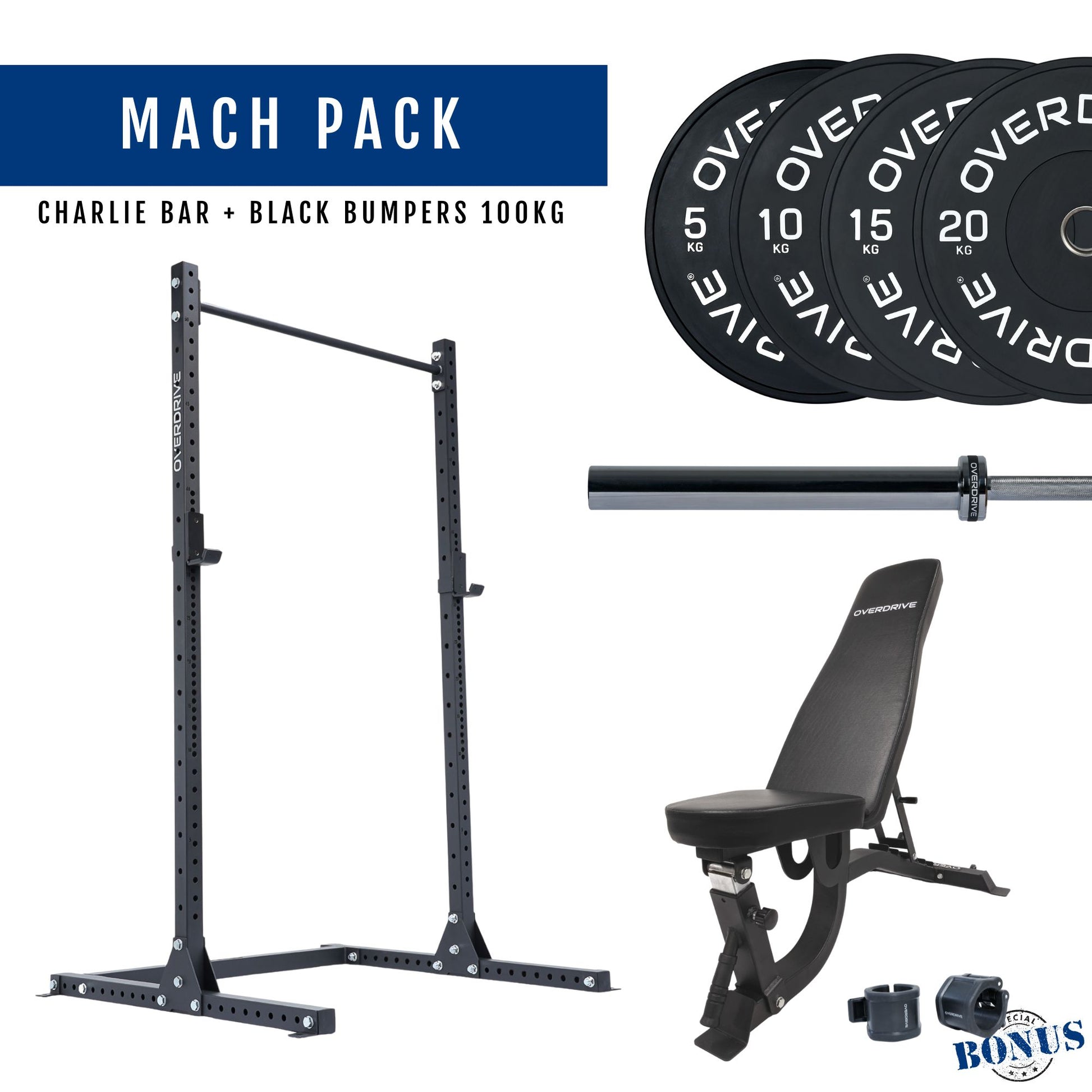Home Gym Packages - Mach Pack 100kg FID Bench