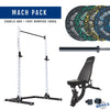 Home Gym Packages - Mach Pack 100kg FID Bench