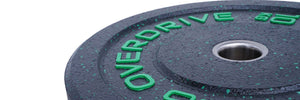 Overdrive Sports Hi Temp Contrast Crumb Bumper Plate 10kg logo