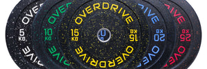 Overdrive Sports Hi Temp Contrast Crumb Bumper Plate 150kg Set