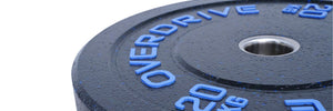 Overdrive Sports Hi Temp Contrast Crumb Bumper Plate 20kg logo
