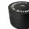 Overdrive Sports Black Olympic Bumper Plates Stacked Up