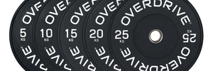 OVERDRIVE Black Bumper Plates 100kg/150kg Weight Package – photo 2 of 3